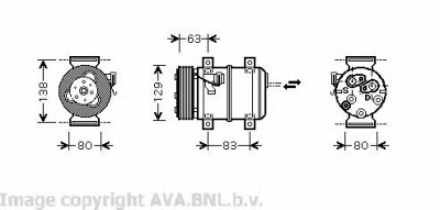 AVA QUALITY COOLING vok120 -  Компрессор, кондиционер